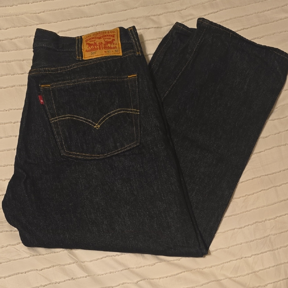 Levi's Men's Classic 501 Straight Jeans, 40 X 27, Altered Length